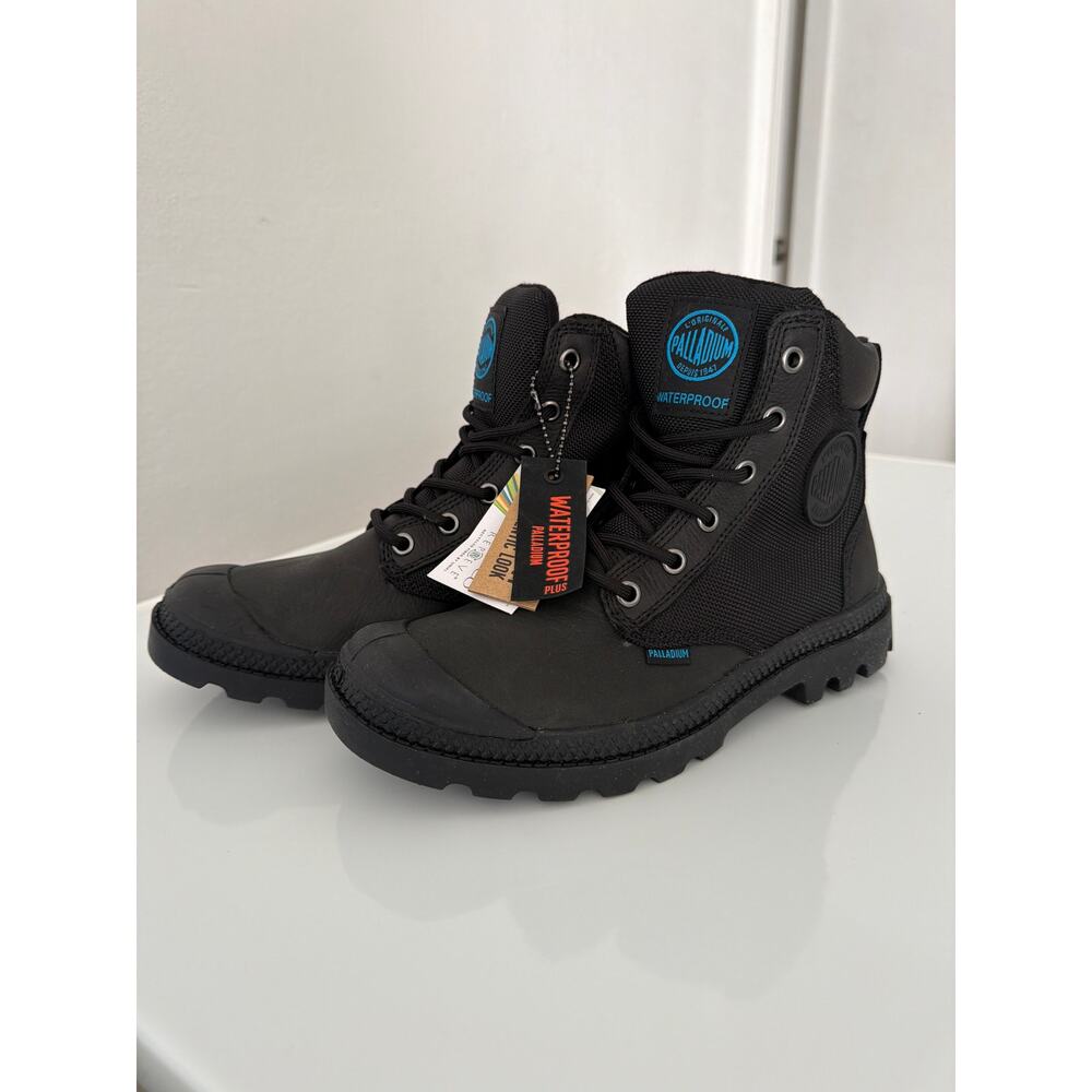 Palladium Men Pampa Sport Cuff Wpn Boots Black New men sz4 women sz5.5